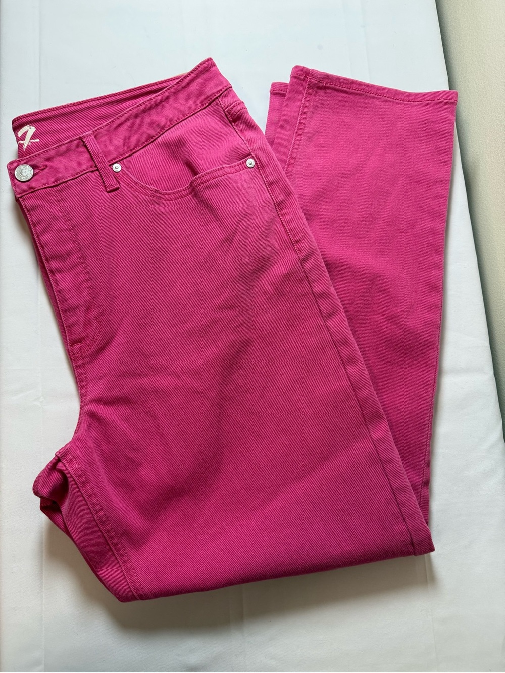 Seven7 Pink Slim Straight Jeans